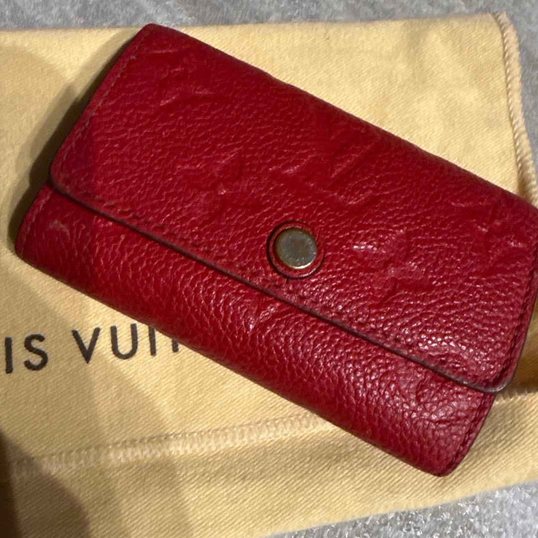 Louis Vuitton レザーキーケース レッド
