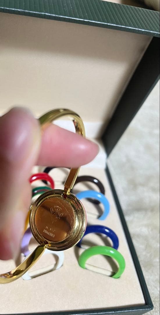 美品 GUCCI グッチ チェンジベゼル 11/12.2 腕時計　ベゼル12色