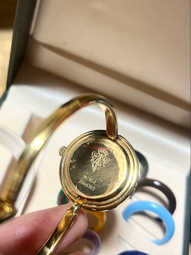 美品 GUCCI グッチ チェンジベゼル 11/12.2 腕時計　ベゼル12色