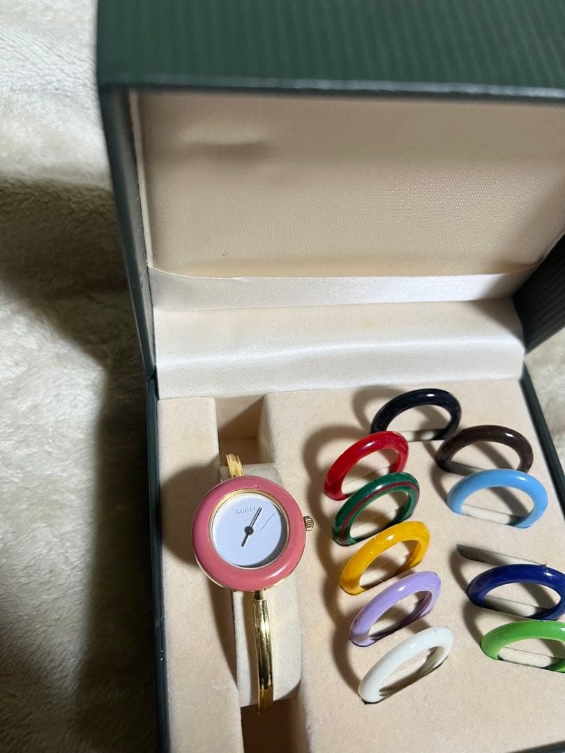 美品 GUCCI グッチ チェンジベゼル 11/12.2 腕時計　ベゼル12色