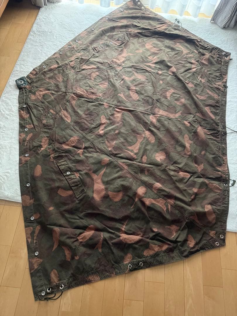 1500円off✨ハンガリー軍　軍幕　２枚　ポール・ペグセット テント