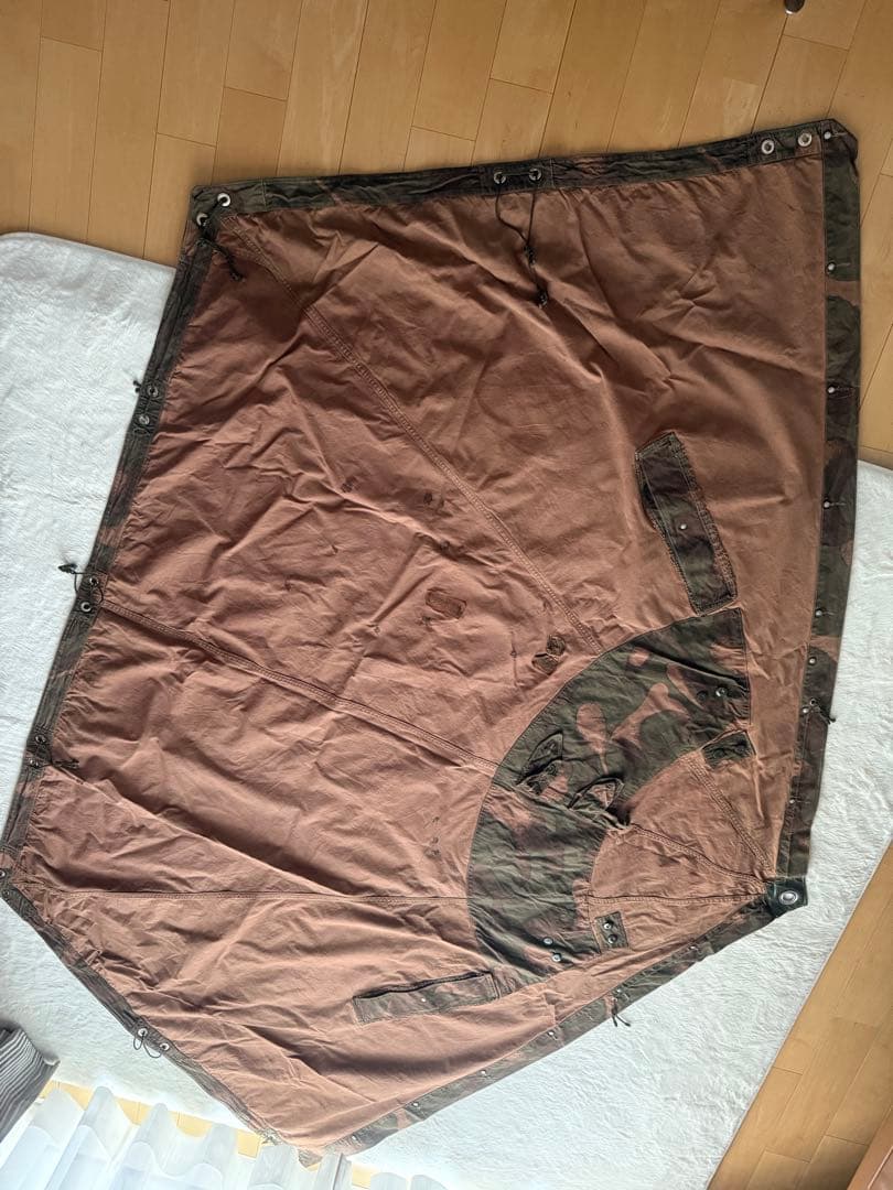 1500円off✨ハンガリー軍　軍幕　２枚　ポール・ペグセット テント