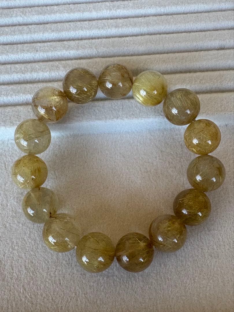 ゴールドルチル 金運 UP 13.9mm 天然石 高品質