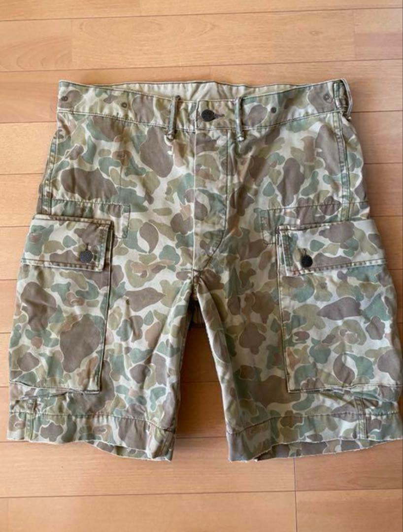RRL カモ柄ハーフパンツ