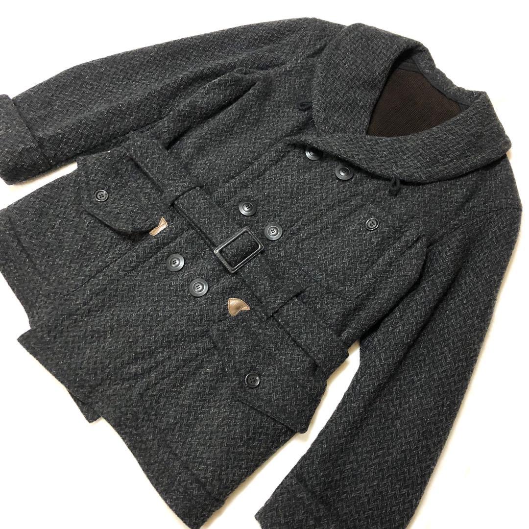 オールドジョー★OLD JOEツイードマッキーノコート11AWダブルブレステッド