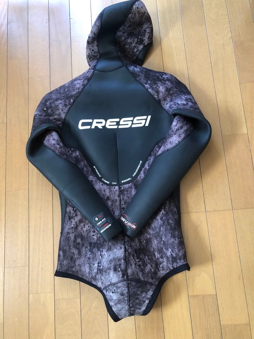 CRESSI フルスーツ 5mmグレー迷彩