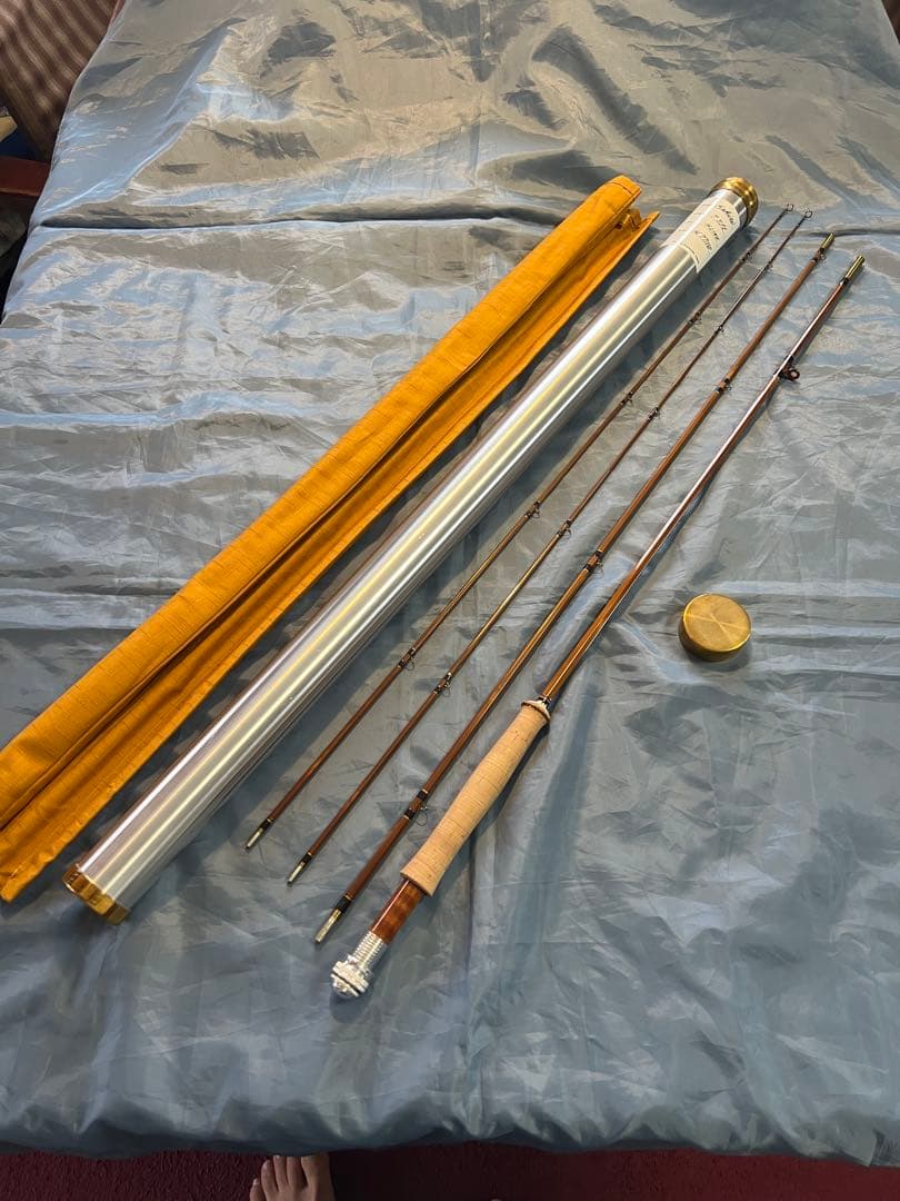 値下げ！　十勝鱒竿　7’9” #4 マキリ！！　3本継ぎ！橋本ロッド ！
