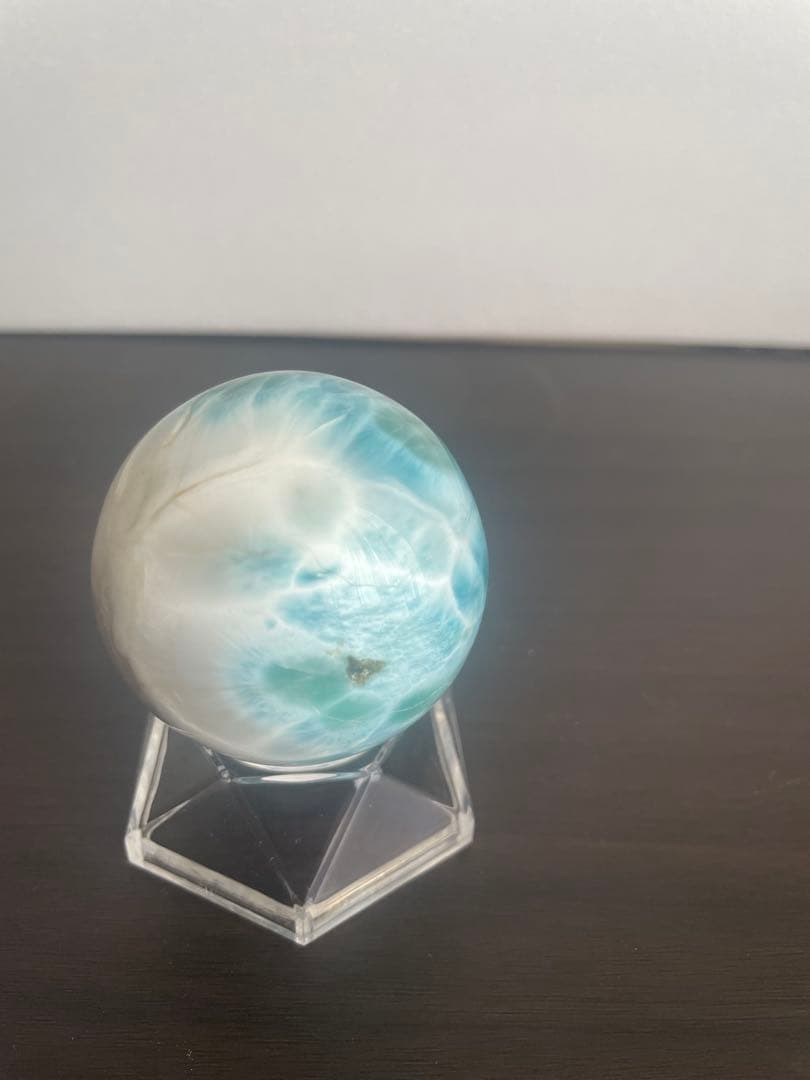 最終値下げ　Ｔ　ラリマー 球体 約5.2cm 鑑別書付き