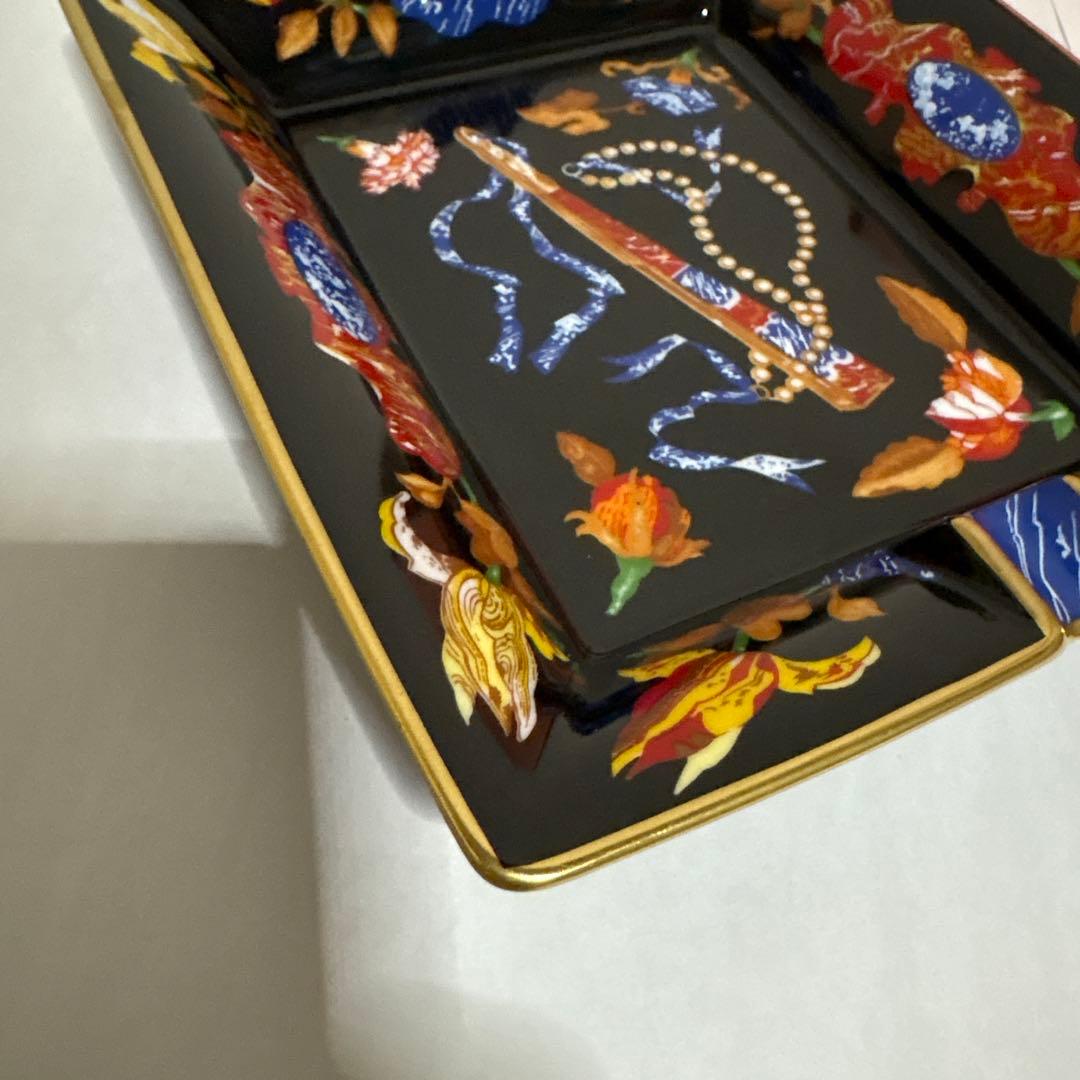 エルメス　HERMES アッシュトレイ　灰皿　皿　小物　扇子　陶器