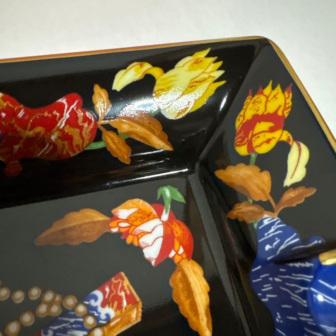 エルメス　HERMES アッシュトレイ　灰皿　皿　小物　扇子　陶器