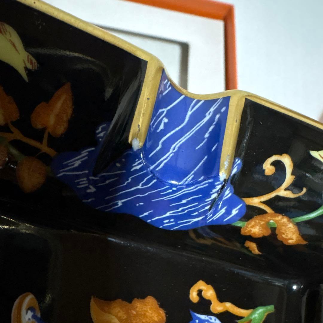 エルメス　HERMES アッシュトレイ　灰皿　皿　小物　扇子　陶器