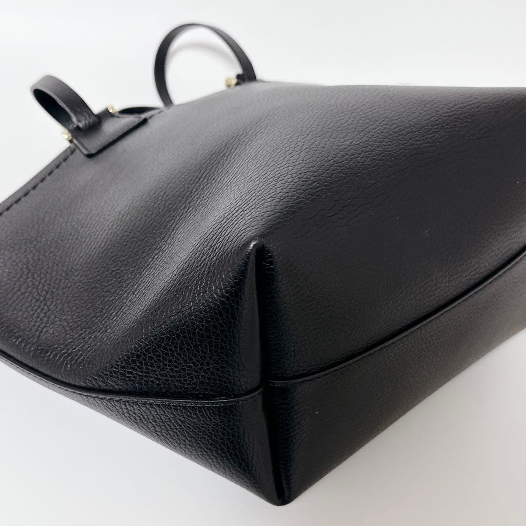 【希少商品】ロリステッラ　リバーシブルトート　アンジェリーナ　ブラック　レザー