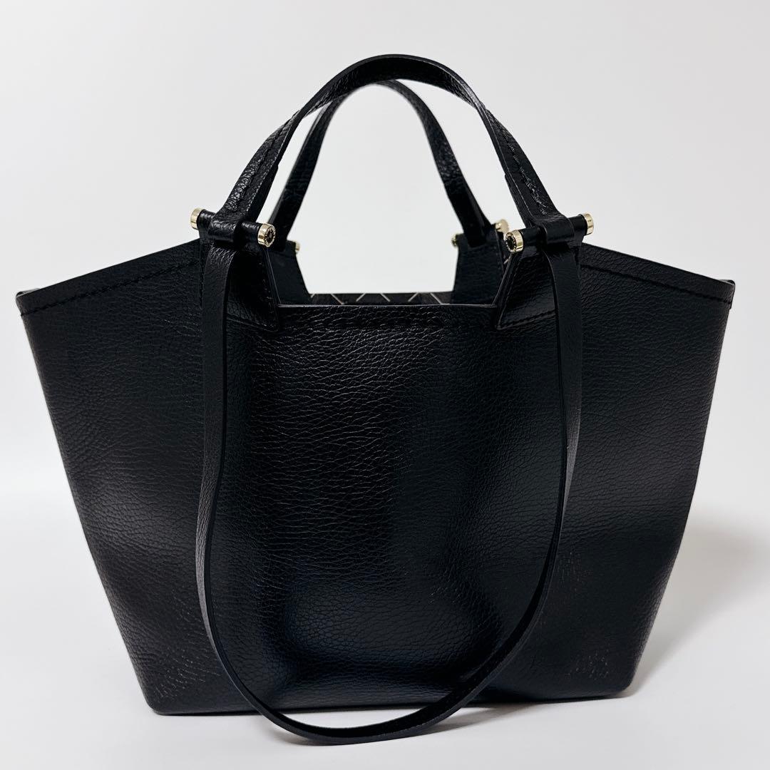 【希少商品】ロリステッラ　リバーシブルトート　アンジェリーナ　ブラック　レザー