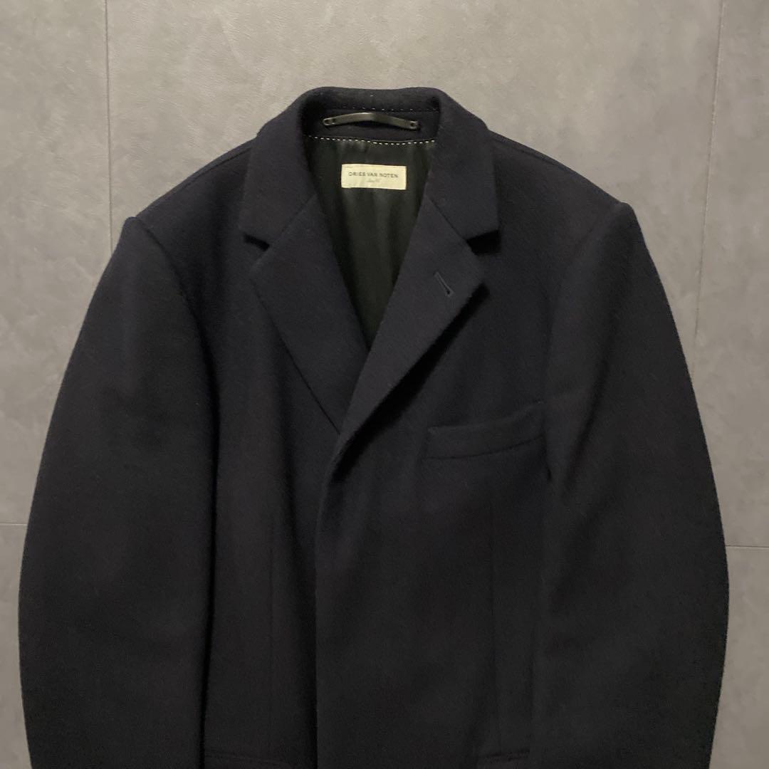 dries van noten ドリスヴァンノッテン ロングコートblack
