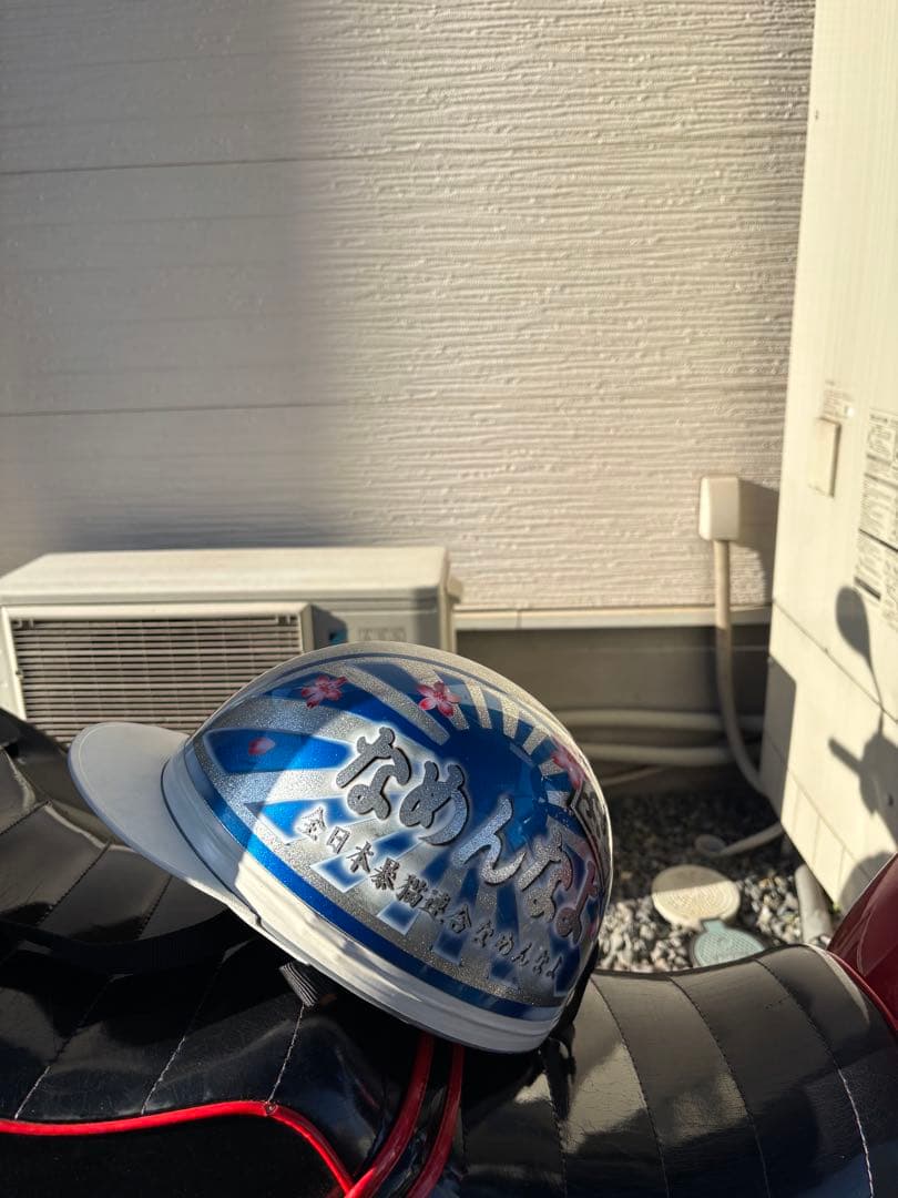 カスタムコルク半　なめ猫　ヘルメット 富士日章