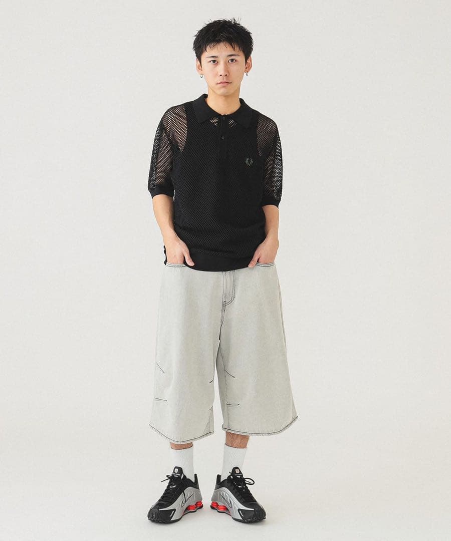 DJふぉいさん着用商品 【別注】FRED PERRY / オープンニットポロ