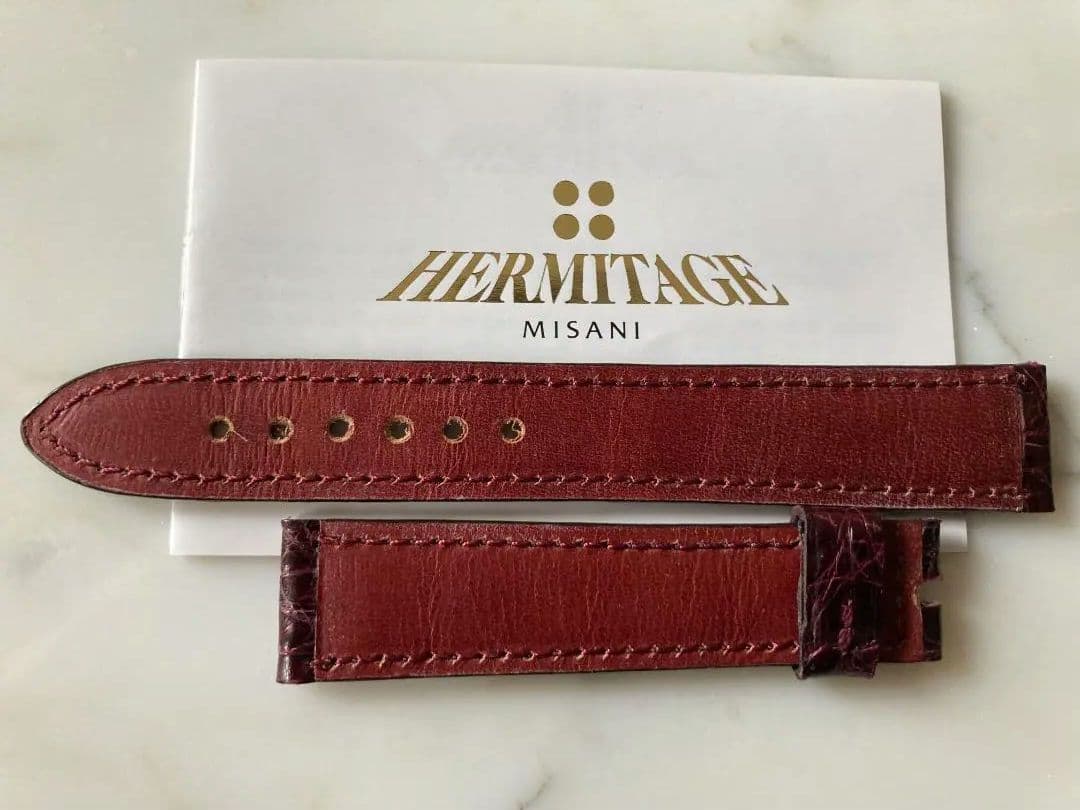 新品！MISANI 純正 革ベルト　本クロコ 　ワニ　 ミザーニ