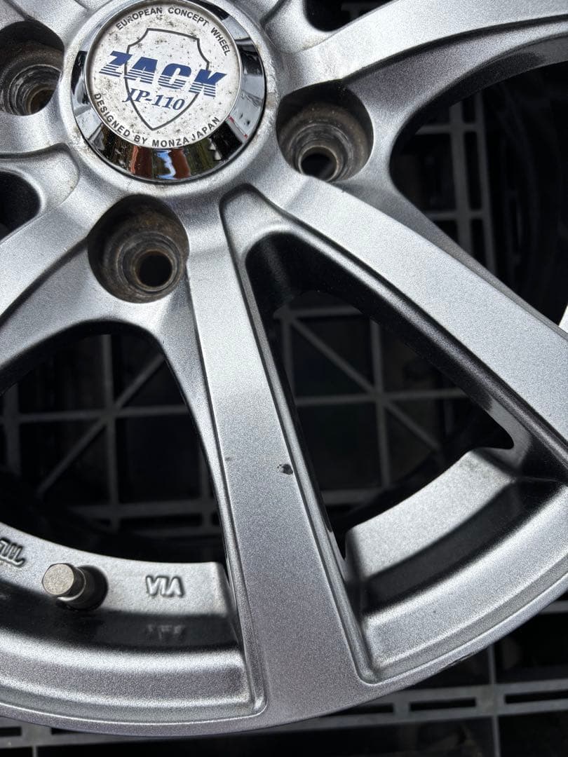 悪羅です/☆ZACK 14インチ ダークグレー ホイール 8スポーク