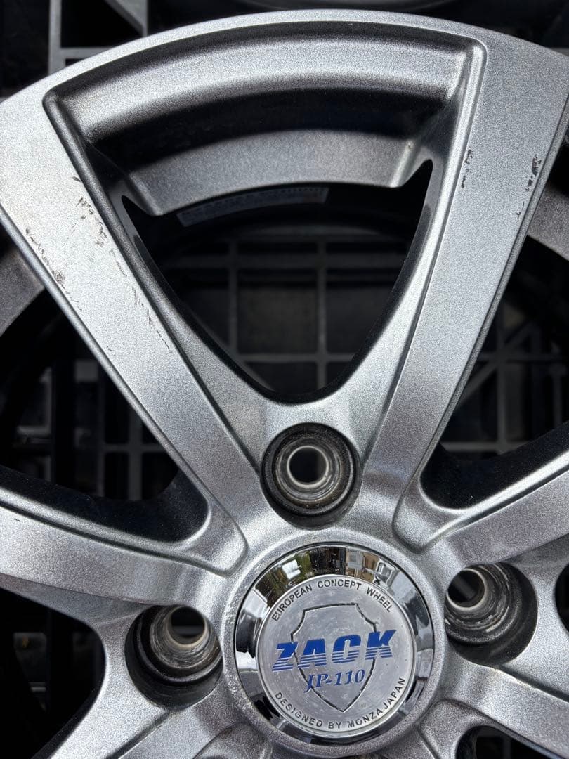 悪羅です/☆ZACK 14インチ ダークグレー ホイール 8スポーク