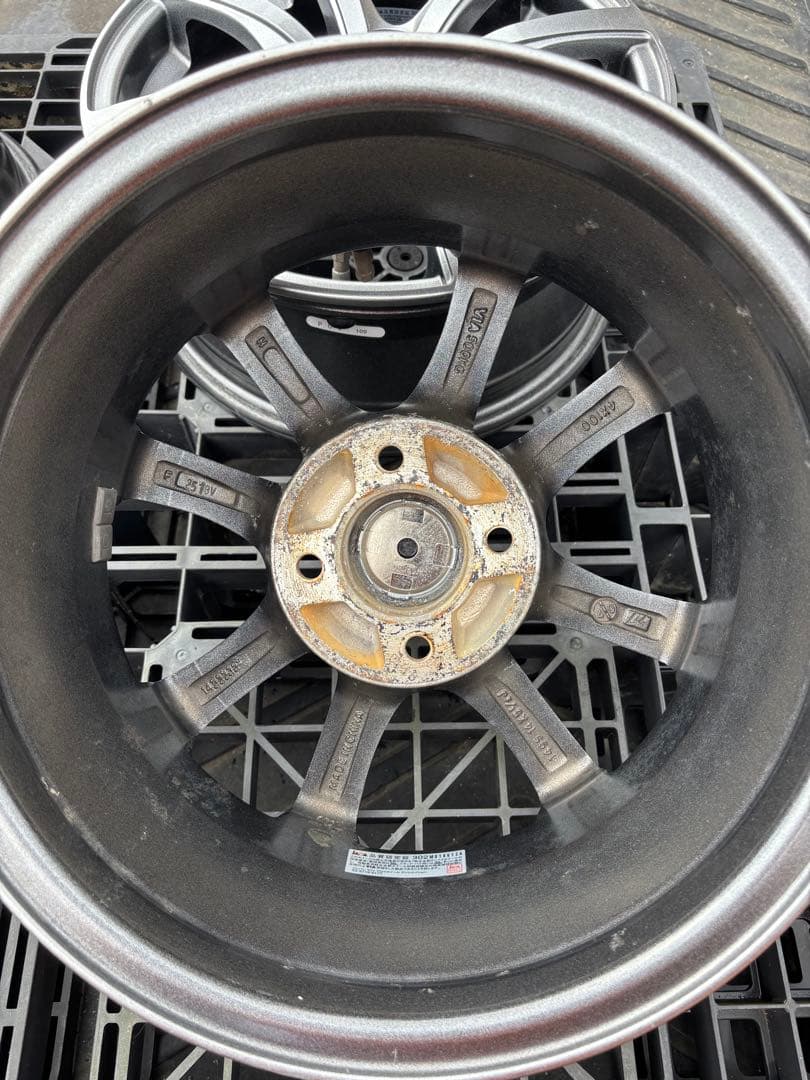 悪羅です/☆ZACK 14インチ ダークグレー ホイール 8スポーク