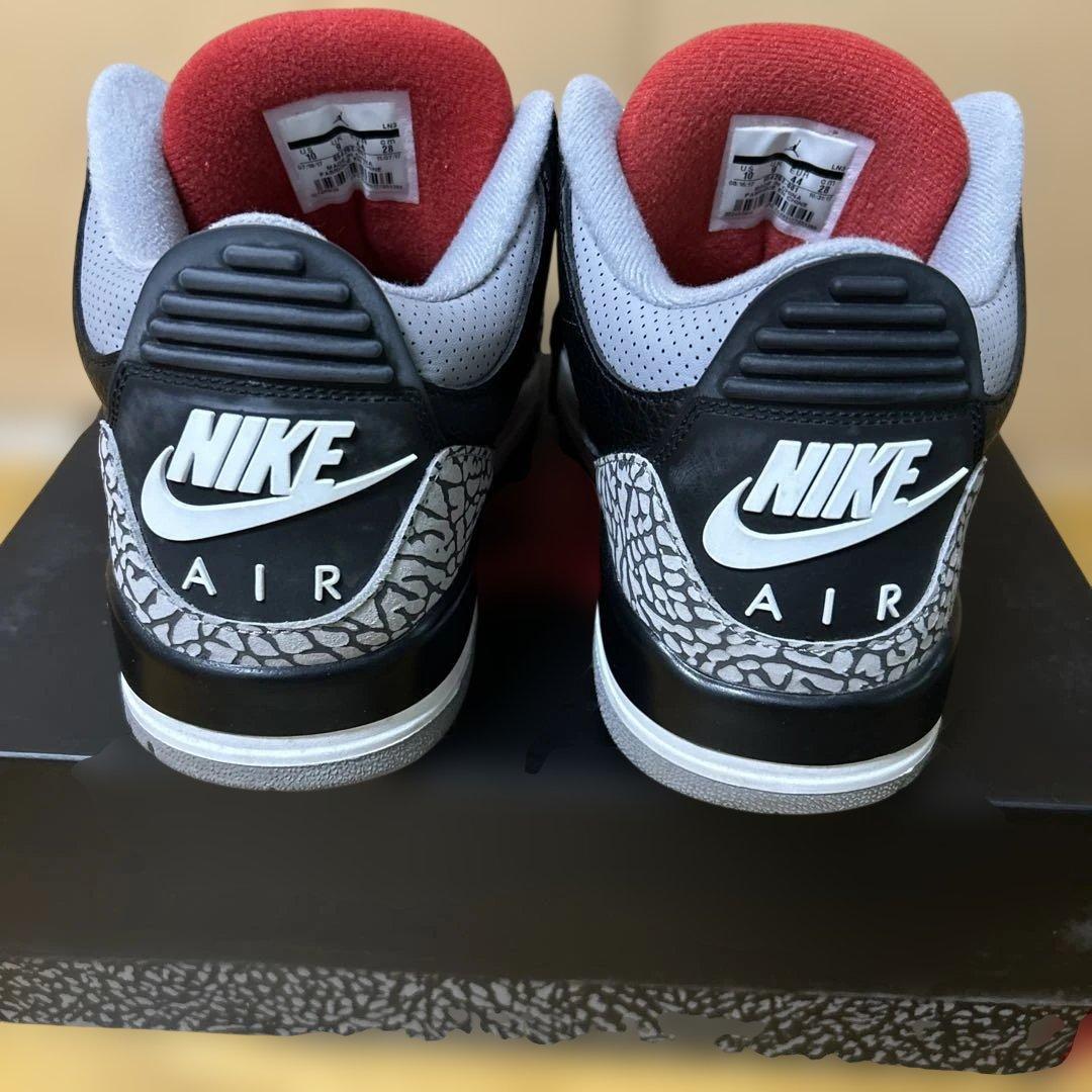 シューズ(男性用) AIR JORDAN3 RETRO OG BLACK CEMENT 2018