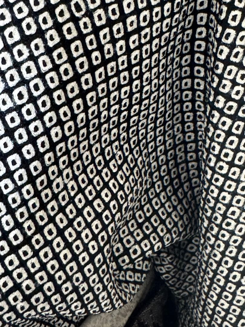 未使用品　豪華　本総絞り小紋着物