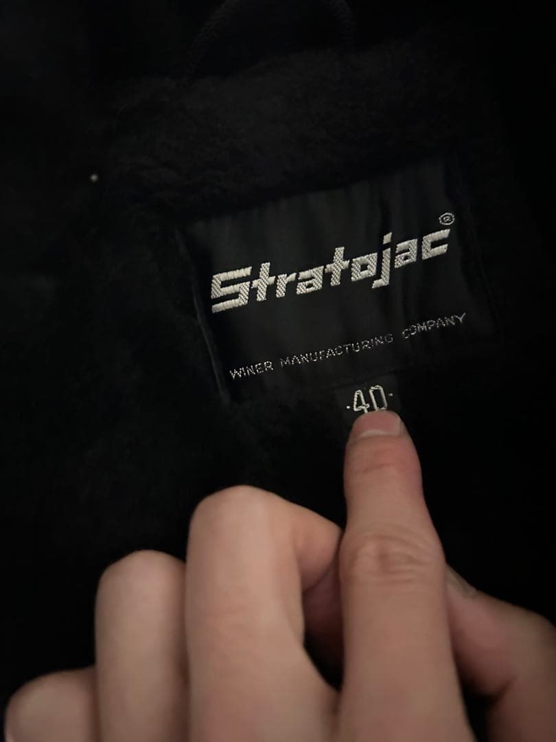 60s STRATJAC ギャングコート ブラック ヴィンテージ