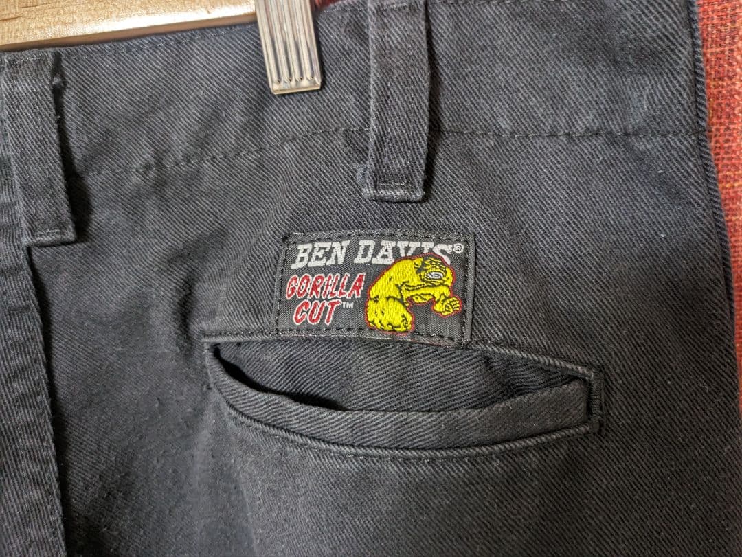 BEN DAVIS GORILLA CUT ワークパンツ ブラック
