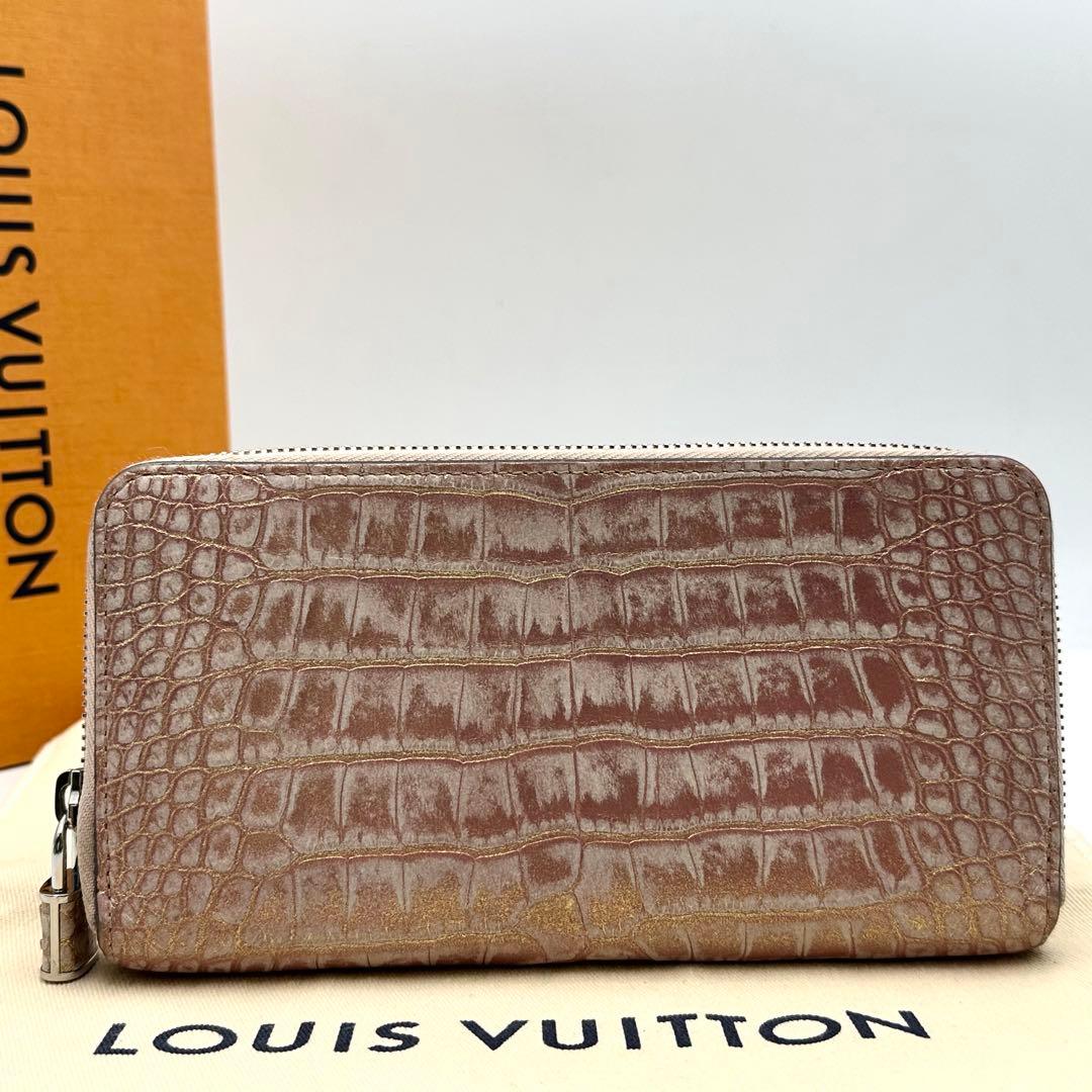 美品✨ ルイヴィトン クロコダイル カデナ ジッピーウォレット 長財布