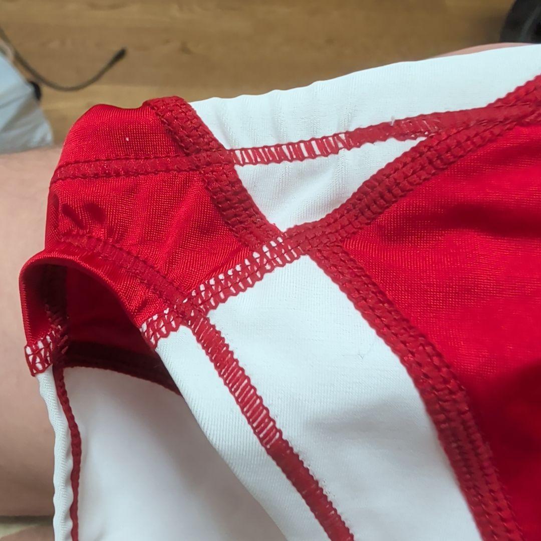 Mizuno 競泳水着 Lサイズ レッド/ホワイト