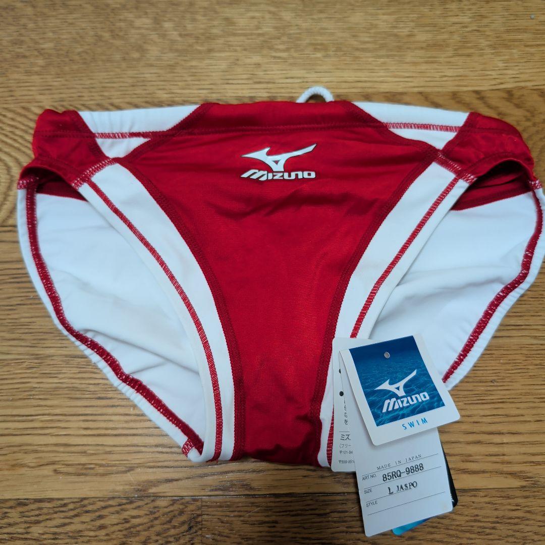 Mizuno 競泳水着 Lサイズ レッド/ホワイト