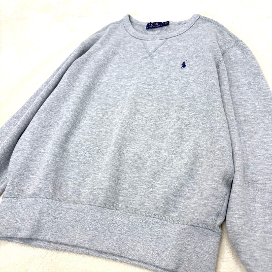 極美品✳︎ポロラルフローレン裏起毛スウェットトレーナー定番大人気グレー正規品