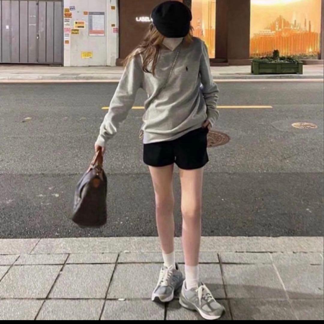 極美品✳︎ポロラルフローレン裏起毛スウェットトレーナー定番大人気グレー正規品