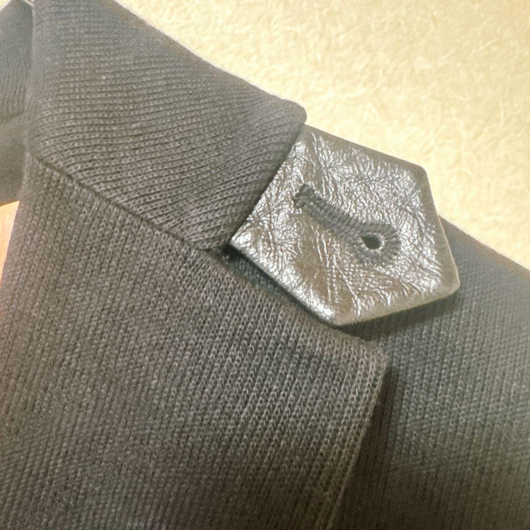 【美品】ポロラルフローレン ラムレザー テーラージャケット ロゴウッドボタン