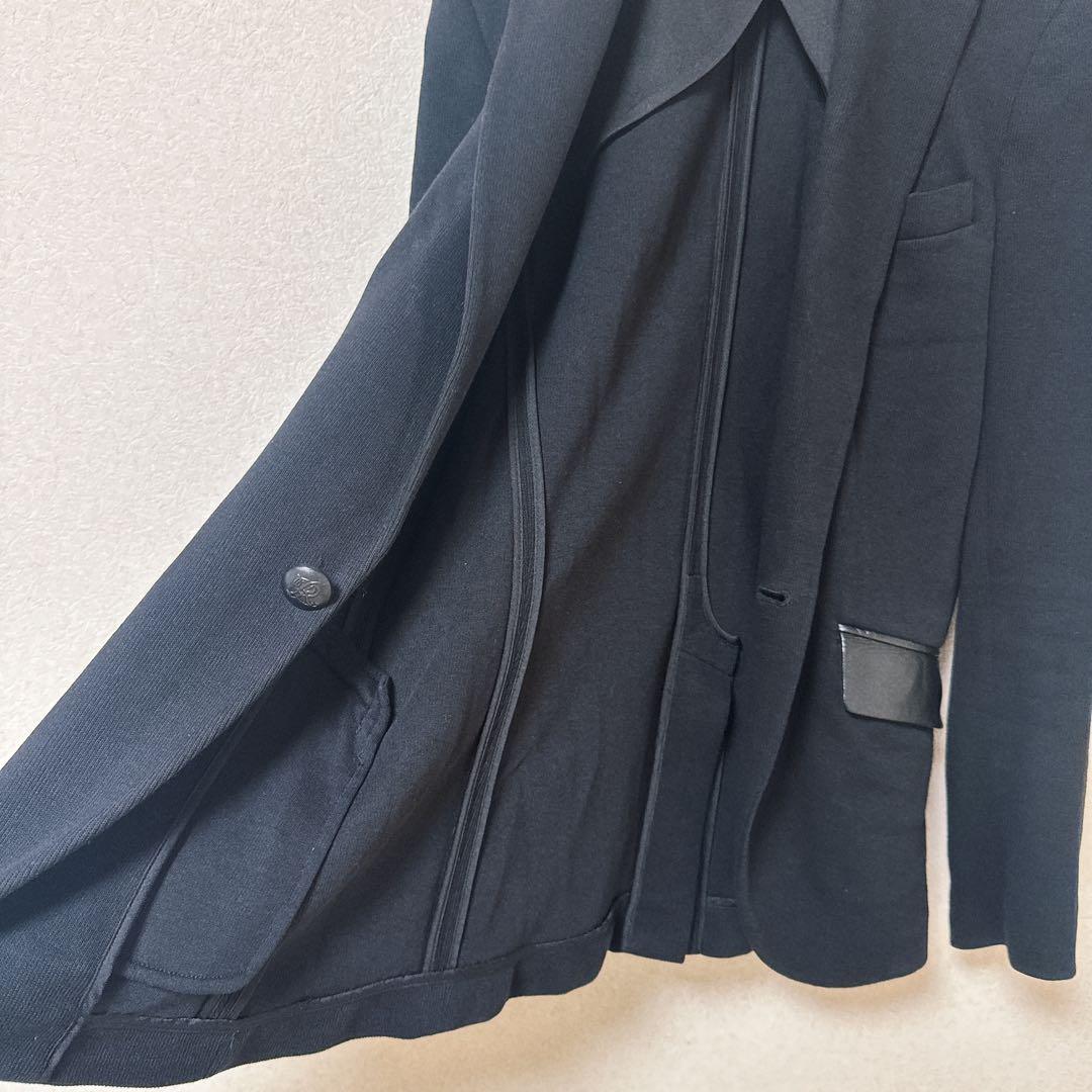 【美品】ポロラルフローレン ラムレザー テーラージャケット ロゴウッドボタン