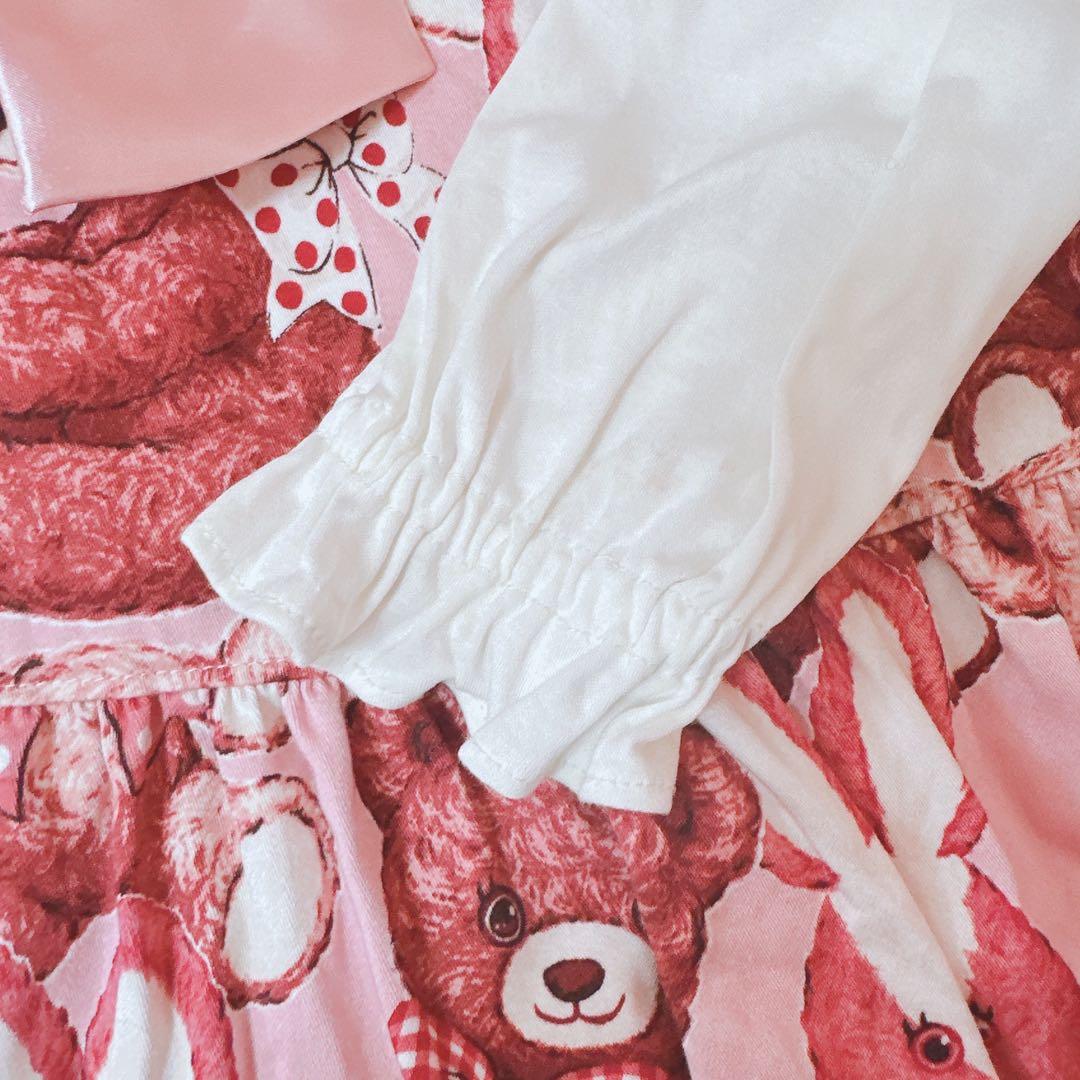 シャーリーテンプル うさぎくま ワンピース110