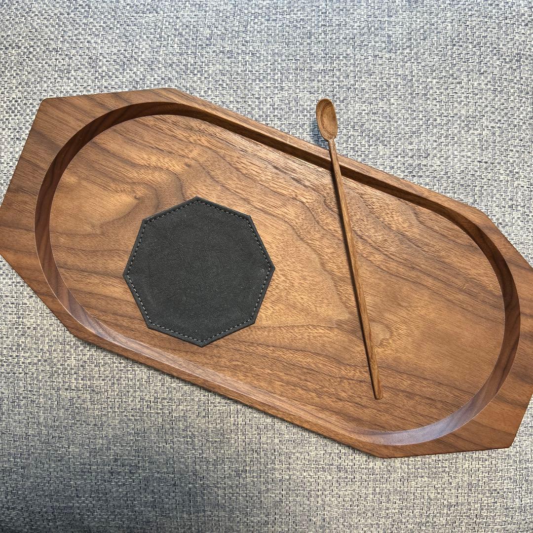 カフィクト　チークトレー　マドラー　コースター