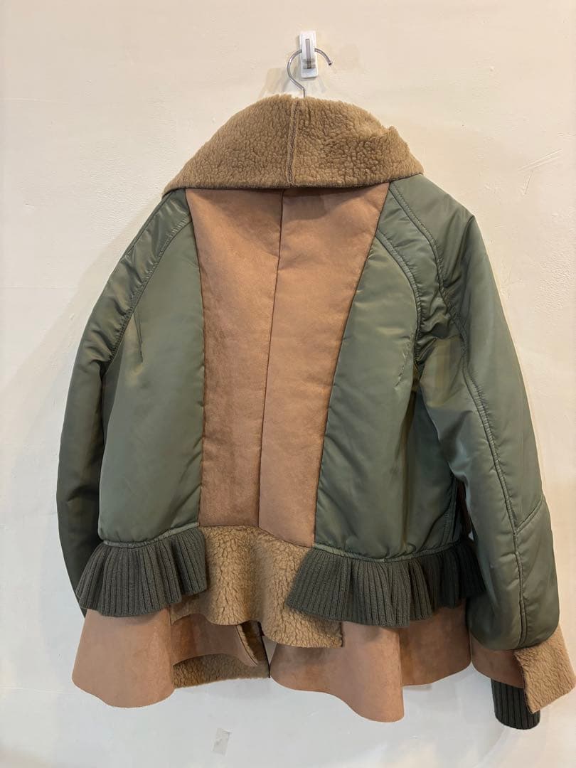 UNDERCOVERフェイクムートン切替mix MA-1　ミリタリージャケット