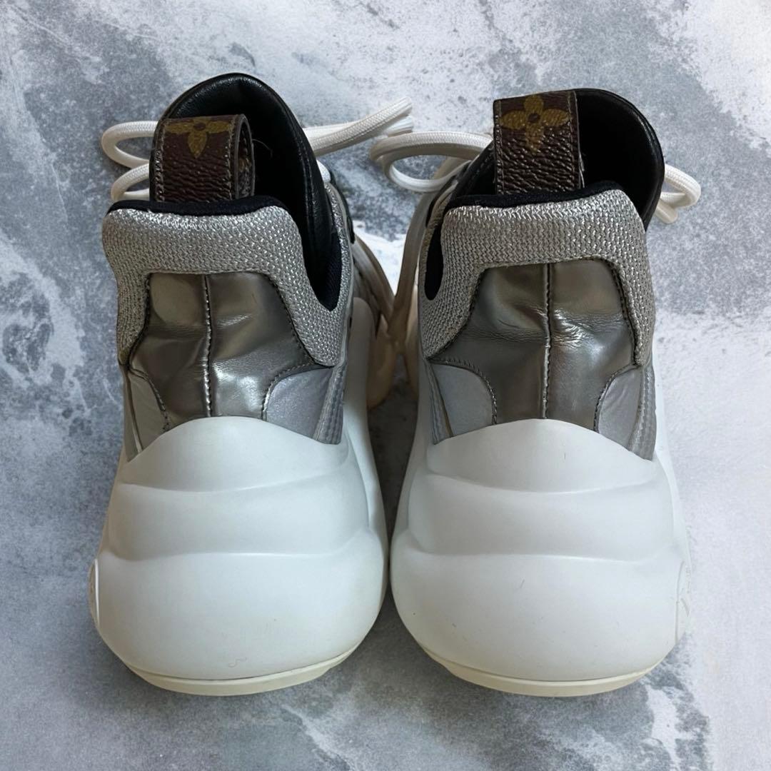 【極美品】ルイ ヴィトン スニーカーダッド レディース シルバー 34 21.5