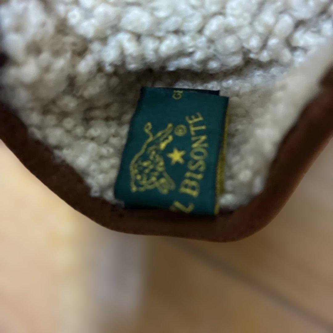 したごや　イルビゾンテ　IL BISONTE ブラウン スエード 手袋