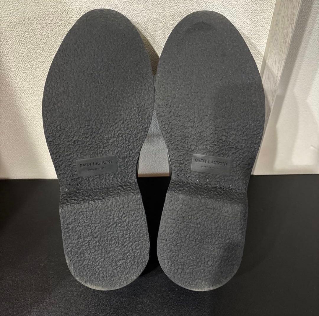 saint laurent paris ブラックレザー　ローファー　サイズ40