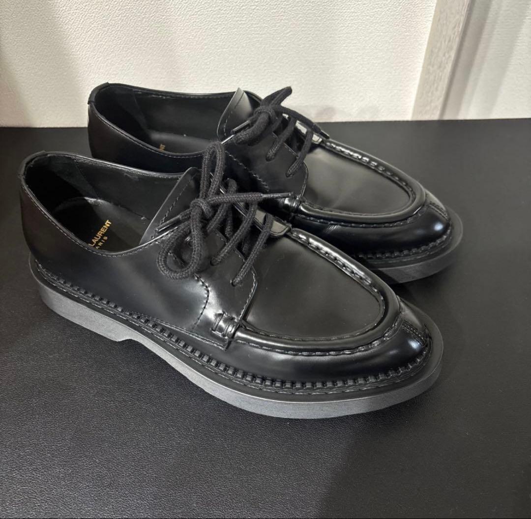 saint laurent paris ブラックレザー　ローファー　サイズ40