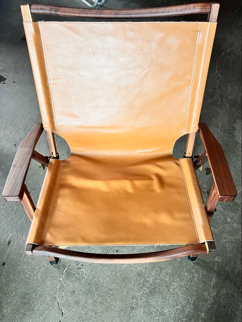 キャンプオンパレード　コンダクターズチェア　レザー