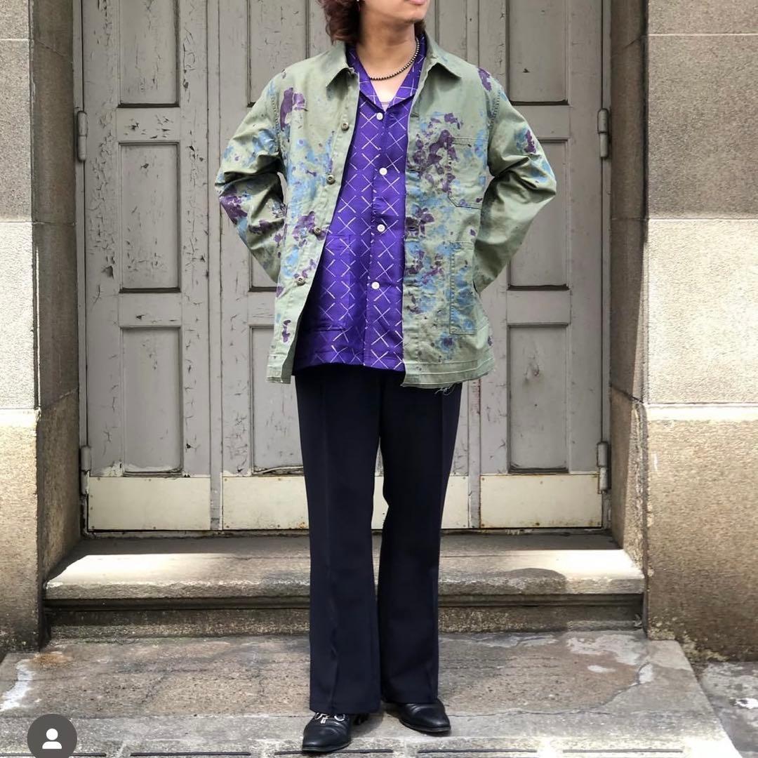 NEEDLES ニードルズ ジャケット カバーオール L カーキ ジャージ 長袖