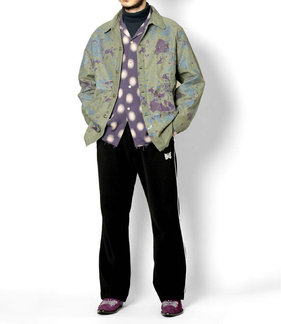 NEEDLES ニードルズ ジャケット カバーオール L カーキ ジャージ 長袖