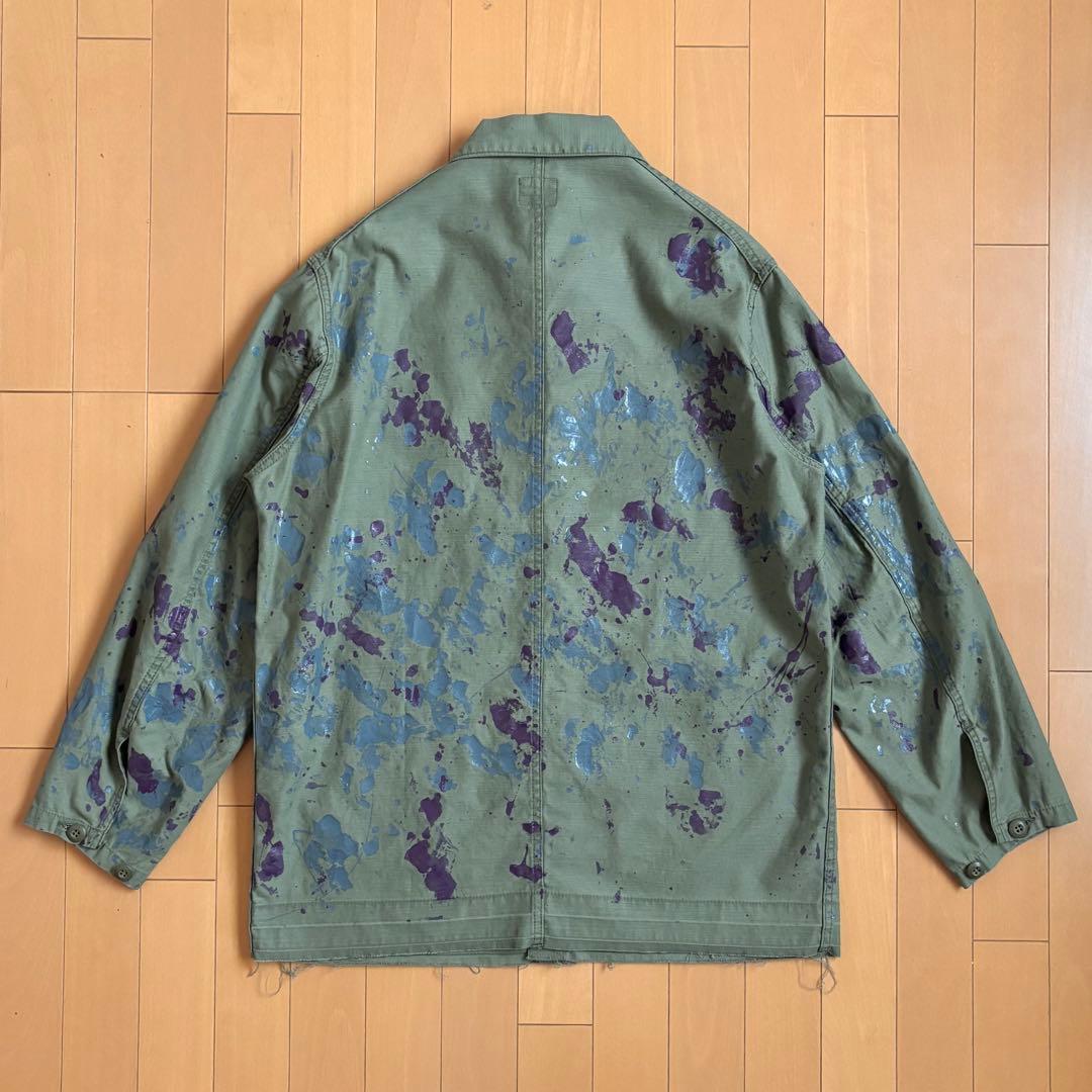NEEDLES ニードルズ ジャケット カバーオール L カーキ ジャージ 長袖