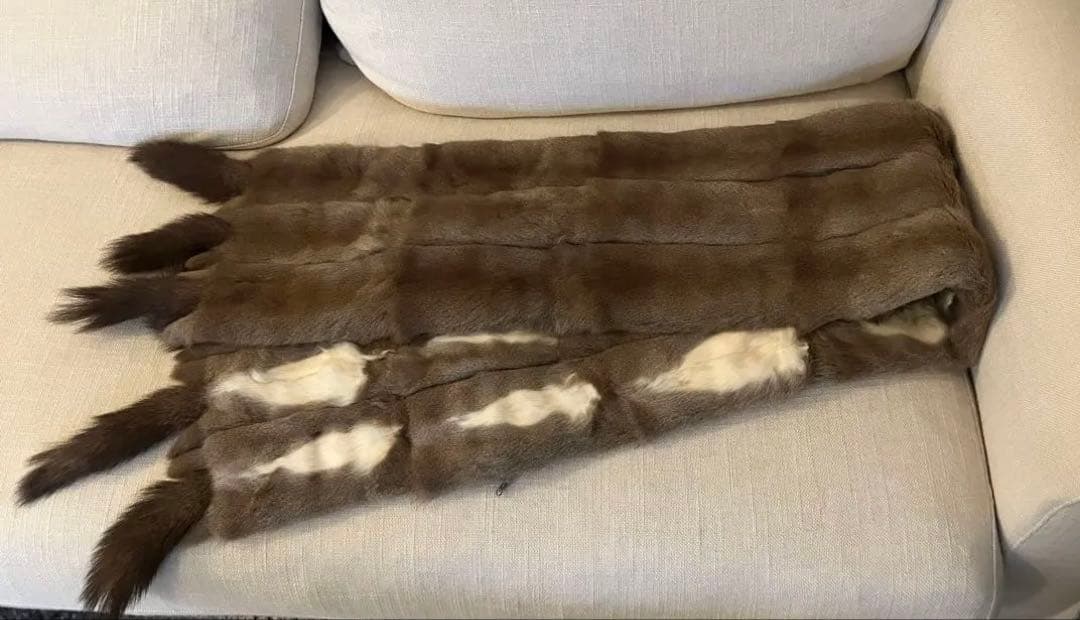 毛皮　ファー　ストール　ミンク