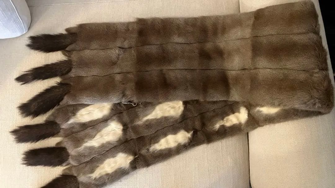 毛皮　ファー　ストール　ミンク