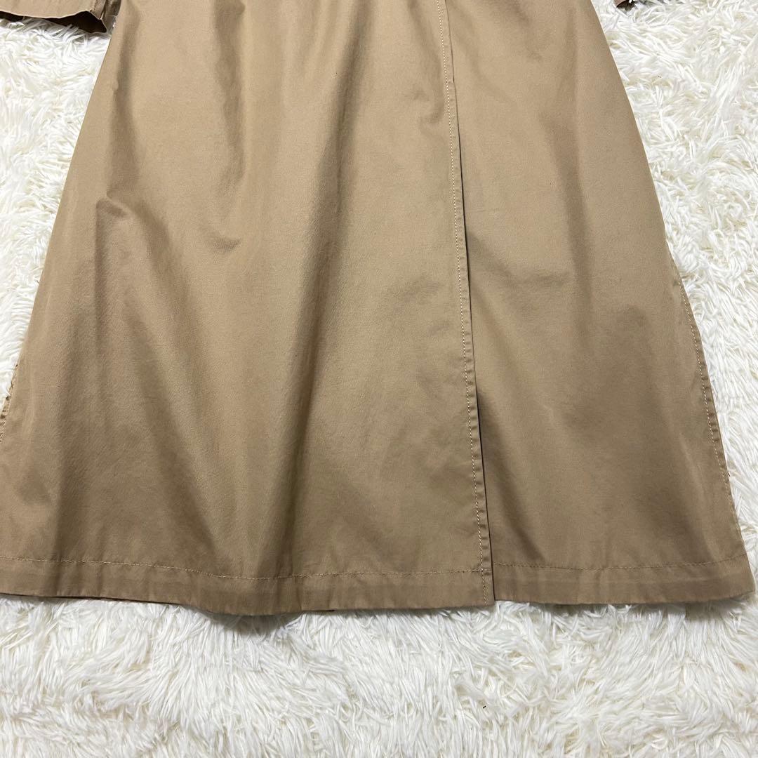 ドゥーズィエムクラス　ロングトレンチコート　ベージュ　ベルト　ダブル　綿100%