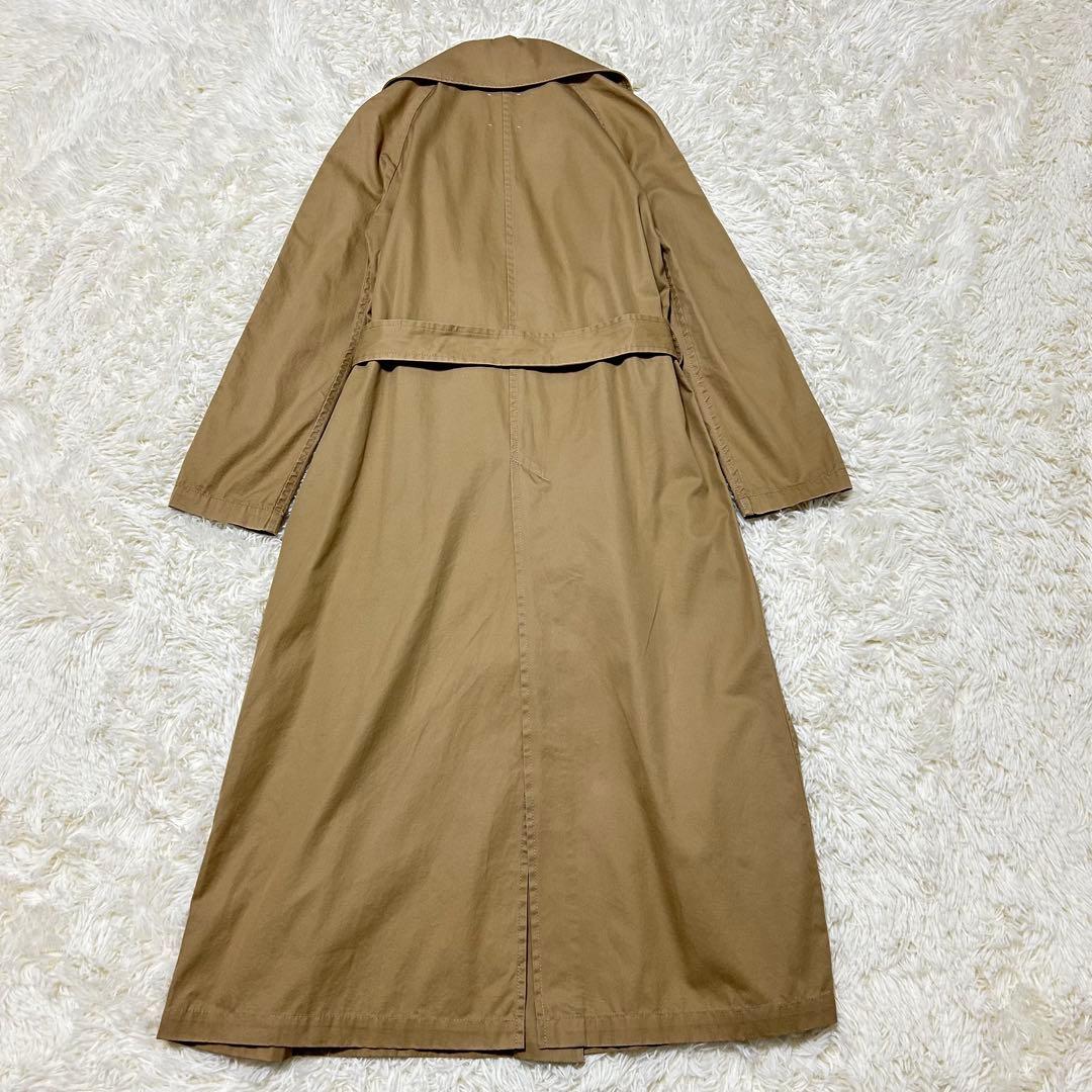 ドゥーズィエムクラス　ロングトレンチコート　ベージュ　ベルト　ダブル　綿100%